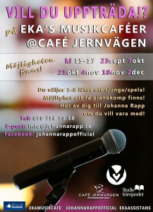 Musikcafé Vill du vara med Höst 2015